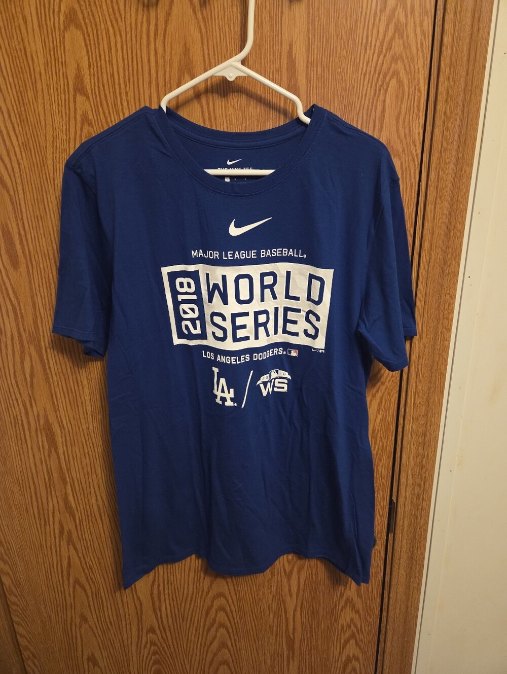 Nike Los Angeles Dodgers 2018 World Series Shirt Sz L Men's NWOT MLB